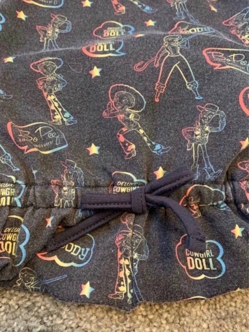 Disney Toy Story Multicolor Graphic Ruffle Romper